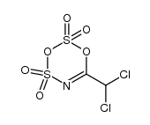 6-(二氯甲基)-1,3,2,4,5-二氧杂二硫杂氮杂环己三烯 2,2,4,4-四氧化物 结构式