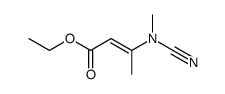 2-Butenoic acid, 3-(cyanomethylamino)-, ethyl ester 结构式