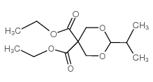2-异丙基-1,3-二噁烷-5,5-二羧酸二乙酯 结构式