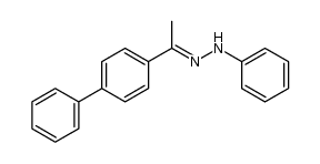 (E)-1-(1-([1,1'-联苯]-4-基)亚乙基)-2-苯基肼 结构式