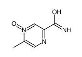 5-甲基吡嗪-2-甲酰胺-4-氧化物 结构式
