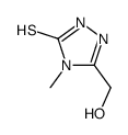 (5-巯基-4-甲基-4H-1,2,4-三唑-3-基)甲醇 结构式