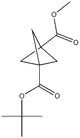 1-(tert-Butyl)3-methylbicyclo[1.1.1]pentane-1,3-dicarboxylate 结构式