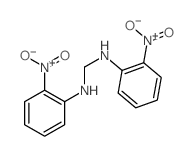 N,N'-双(2-硝基苯基)甲二胺 结构式