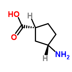 (1R,3S)-3-氨基环戊羧酸 结构式