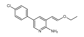 2-氨基-5-(4-氯苯基)-3-(2-乙氧基乙烯基)吡啶 结构式