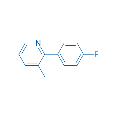 2-(4-氟苯基)-3-甲基吡啶 结构式