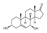 雄甾-5-烯-3β,7β-二醇-17-酮 结构式