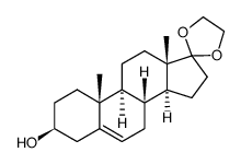 5-雄烯-3β-醇-17-酮 乙缩酮 结构式