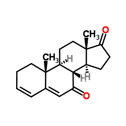 雄甾-3,5二烯-7,17-二酮 结构式