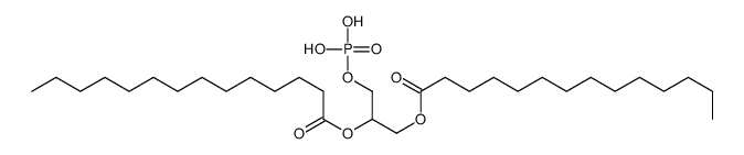 3-(磷酰氧基)丙烷-1,2-二基二肉豆蔻酸酯 结构式