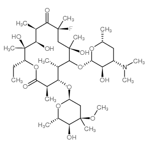 氟红霉素 结构式