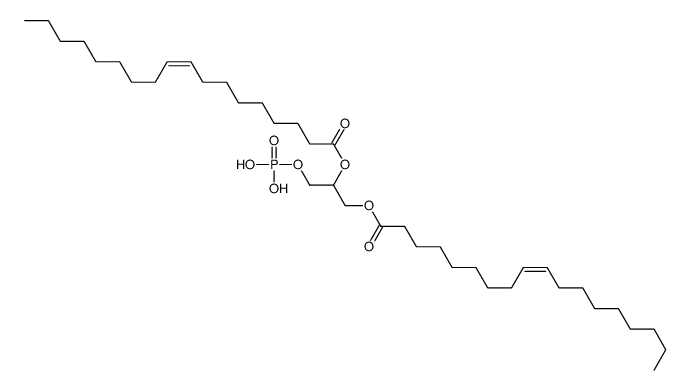 [1-[(E)-octadec-9-enoyl]oxy-3-phosphonooxypropan-2-yl] (E)-octadec-9-enoate 结构式