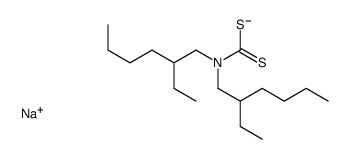 sodium bis(2-ethylhexyl)dithiocarbamate 结构式
