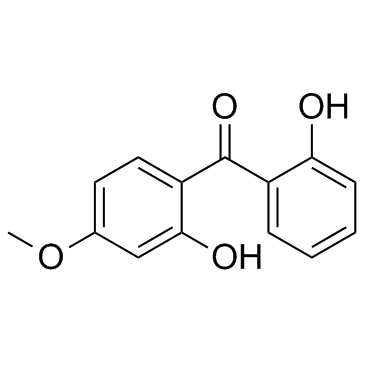 2,2'-二羟基-4-甲氧基二苯甲酮 结构式