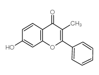 7-羟基-3-甲基-2-苯基-4H-1-苯并吡喃-4-酮 结构式