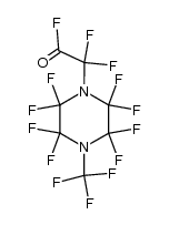 1-Piperazineacetyl fluoride, α,α,2,2,3,3,5,5,6,6-decafluoro-4-(trifluoromethyl)- 结构式