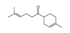 5-甲基-1-(4-甲基-3-环己烯-1-基)-4-己烯-1-酮 结构式