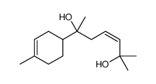 2-甲基-6-(4-甲基-3-环己烯-1-基)-3-庚烯-2,6-二醇 结构式