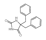 5,5-二苄基咪唑烷-2,4-二酮 结构式