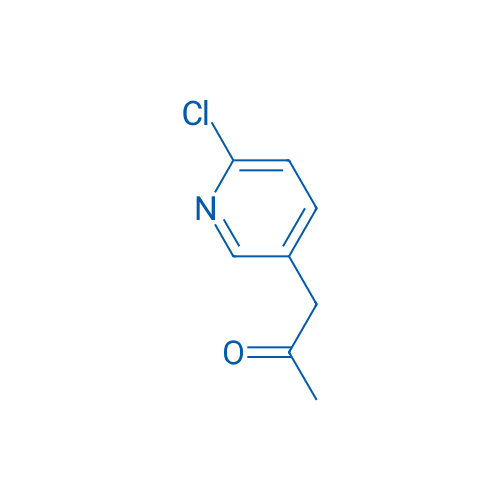 1-(6-氯吡啶-3-基)丙-2-酮 结构式