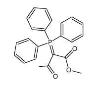 3-氧代-2-(三苯基膦亚基)丁酸甲酯 结构式