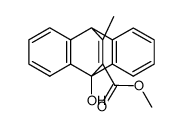 9,10-二氢-10-羟基-12-甲基-9,10-乙撑蒽-11-羧酸甲酯 结构式