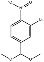 2-溴-4-(二甲氧基甲基)-1-硝基苯 结构式