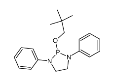 2-(2,2-二甲基丙氧基)-1,3-二苯基-1,3,2-二氮杂磷杂环戊烷 结构式