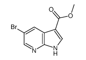 5-溴-1H-吡咯并[2,3-B]吡啶-3-羧酸甲酯 结构式