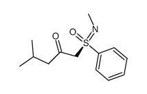 2-Pentanone, 4-methyl-1-(N-methyl-S-phenylsulfonimidoyl)-, (S)- (9CI) 结构式