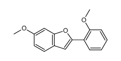 Benzofuran, 6-methoxy-2-(2-methoxyphenyl)- 结构式