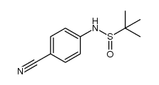 2-Propanesulfinamide, N-(4-cyanophenyl)-2-methyl- 结构式