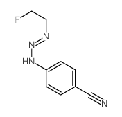 4-[3-(2-氟乙基)-2-三氮烯-1-基]苯甲腈 结构式