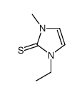 2H-Imidazole-2-thione, 1-ethyl-1,3-dihydro-3-methyl- 结构式