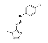 1H-Tetrazole, 5-[3-(4-chlorophenyl)-2-triazen-1-yl]-1-methyl- 结构式