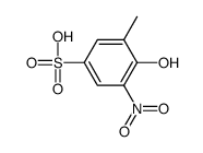 4-羟基-3-甲基-5-硝基苯磺酸 结构式