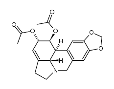 1H-[1,3]二氧杂环[4,5-j]吡咯并[3,2,1-de]菲啶-1,2-二醇,2,4,5,7,12b,12c-六氢-,1,2-二乙酸酯,(1S,2S,12bS,12cS)- 结构式