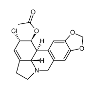 Galanthan-1-ol, 2-chloro-3,12-didehydro-9,10-[methylenebis(oxy)]-, acetate (ester), (1α,2β)- (9CI) 结构式