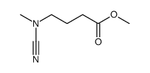 Butanoic acid, 4-(cyanomethylamino)-, methyl ester 结构式
