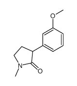 3-(3-甲氧基苯基)-1-甲基-2-吡咯烷酮 结构式