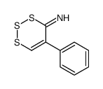 5-苯基-4H-1,2,3-三硫杂环己三烯-4-亚胺 结构式