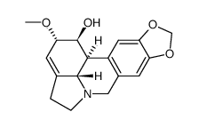1H-[1,3]Dioxolo[4,5-j]pyrrolo[3,2,1-de]菲啶-1-醇, 2,4,5,7,12b,12c-六氢-2-甲氧基-, (1S,2S,12bS,12cS)- 结构式