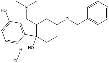 3-(4-(苄氧基)-2-((二甲基氨基)甲基)-1-羟基环己基)苯酚盐酸盐 结构式
