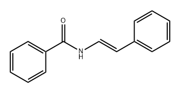 N-[(1E)-2-苯基乙烯基]苯甲酰胺 结构式