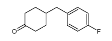 4-(4-氟苄基)环己酮 结构式