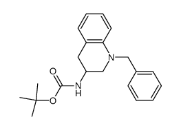 Carbamic acid, N-[1,2,3,4-tetrahydro-1-(phenylmethyl)-3-quinolinyl]-, 1,1-dimethylethyl ester 结构式