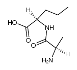 N-D-丙氨酰-D-正缬氨酸 结构式