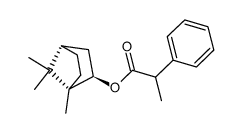Benzeneacetic acid, α-methyl-, 1,7,7-trimethylbicyclo[2.2.1]hept-2-yl ester, [1R-[1α,2α(R*),4α]]- (9CI) 结构式