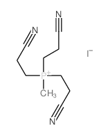 三(2-氰乙基)甲基碘化鏻 结构式